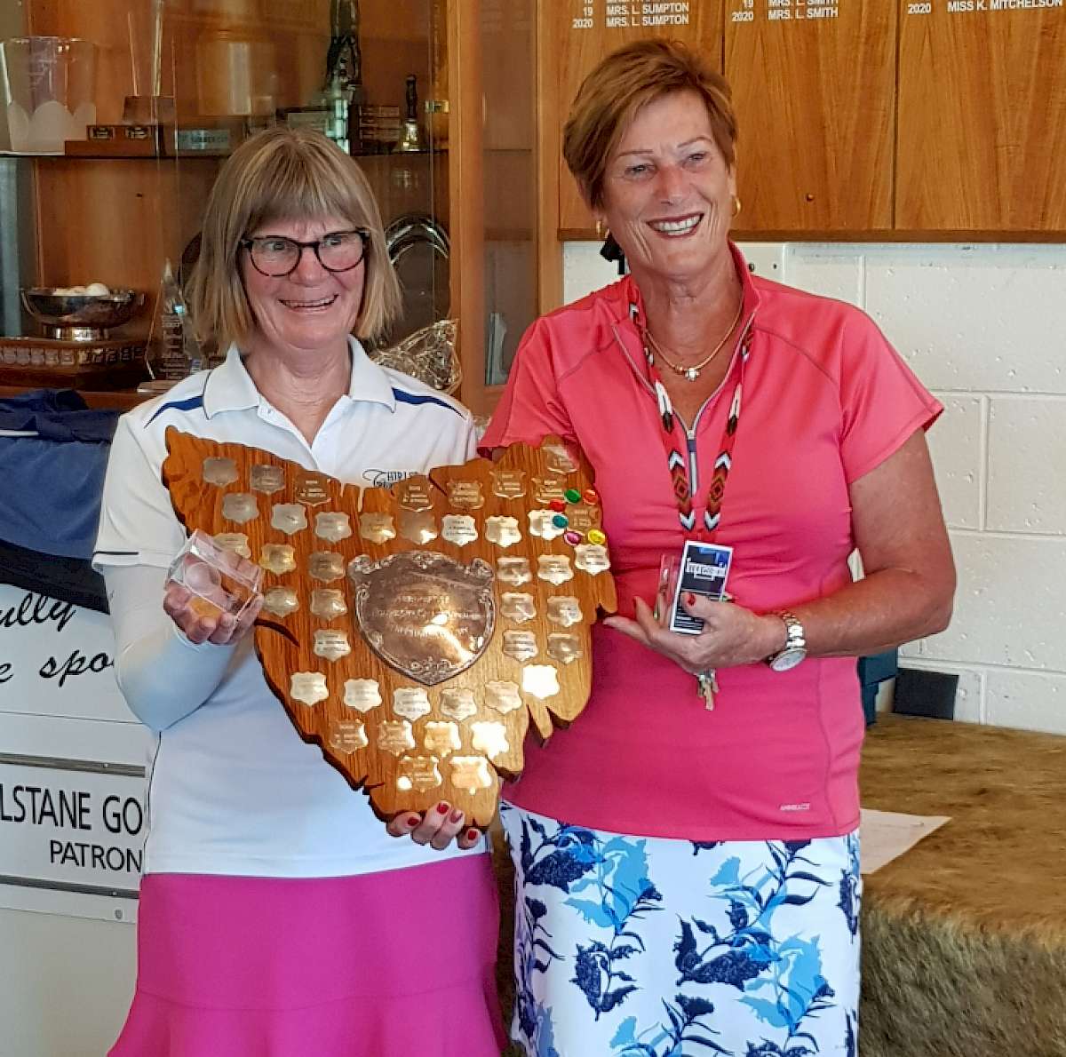 Liz Sumpton and Lorraine Smith - Thirlstane Golf Club 2021 Ladies Foursome Champions