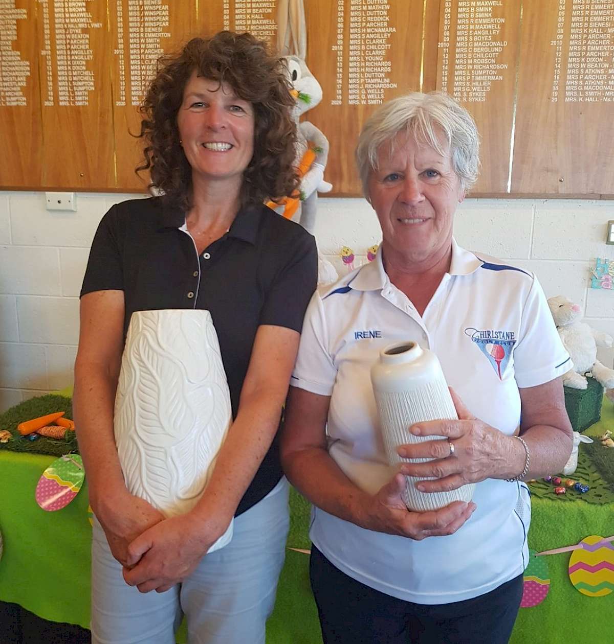 Katrina Mitchelson and Irene Page